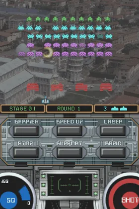 Space Invaders DS (Japan) screen shot game playing